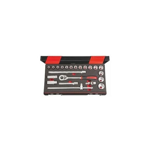 Holex 22 Pc 1/2 inch Drive Socket Set, 6 pt, 10 mm to 30 mm 638168 6 - main